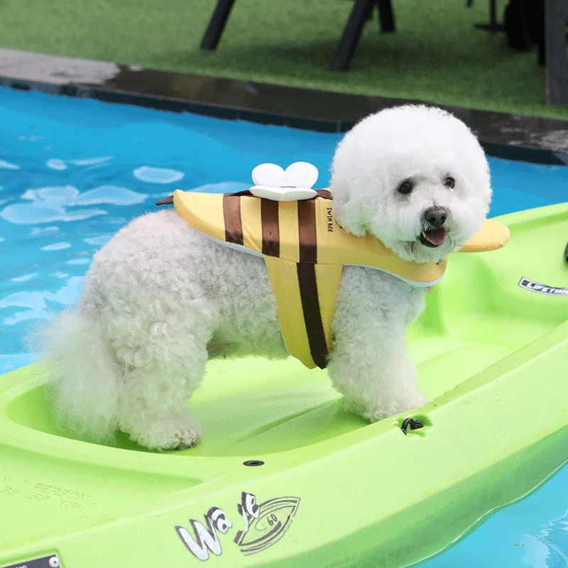 Life Jacket - Summer Little Bee Dog Swimsuit Waterproof
