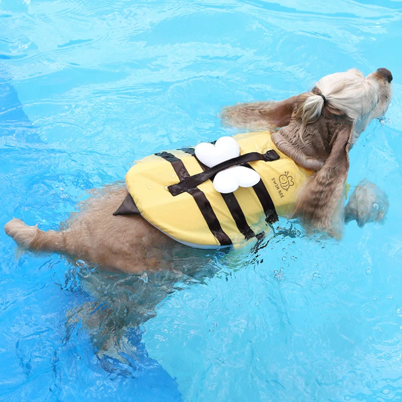 Summer Little Bee Dog Swimsuit - Life Jacket review and price