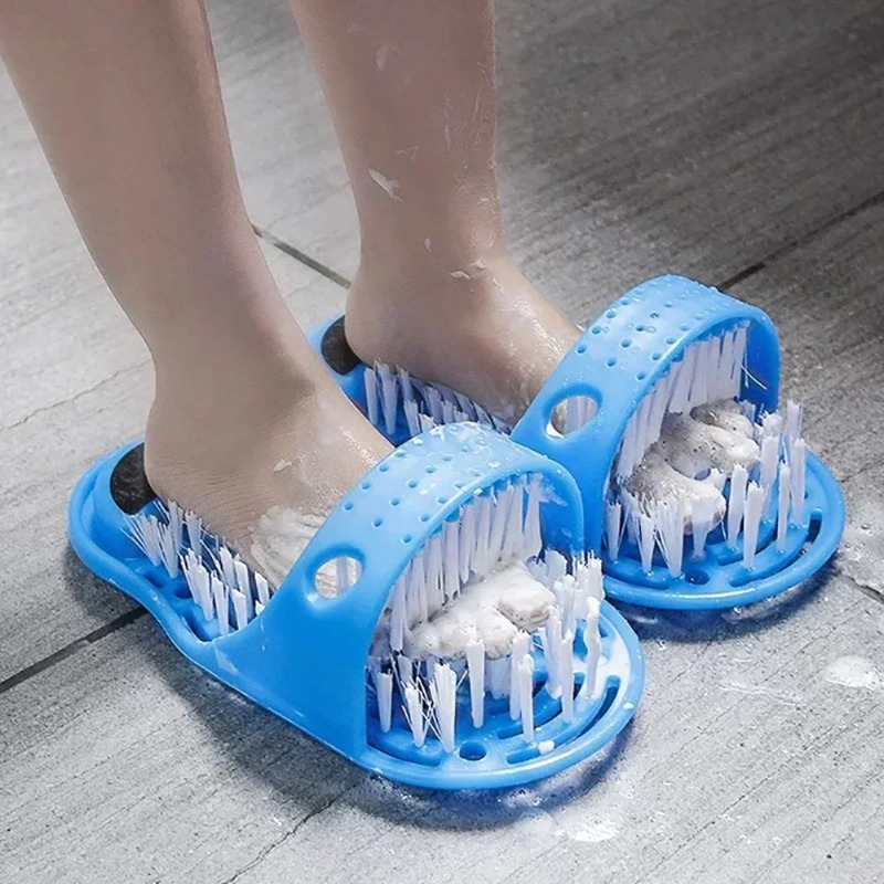 1Pc Shower Foot Scrub Massager - Flippers Swimming review and price