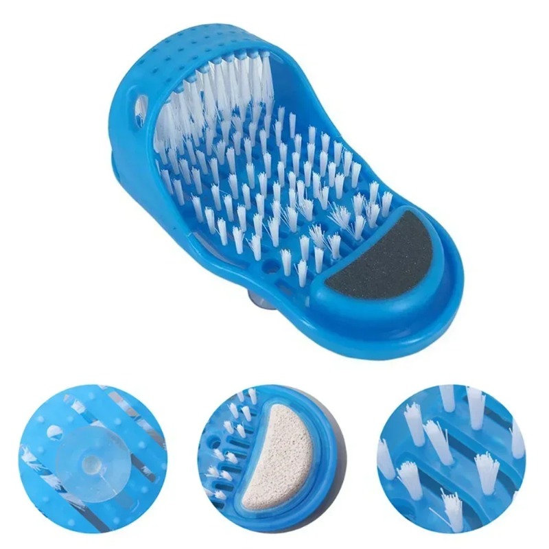1Pc Shower Foot Scrub Massager - Flippers Swimming review and price