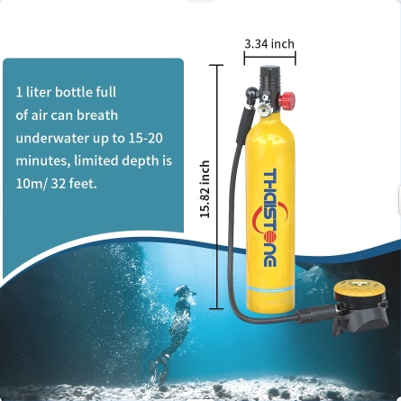 THAISTONE 1L Scuba Oxygen Tank - Diving Mask review and price