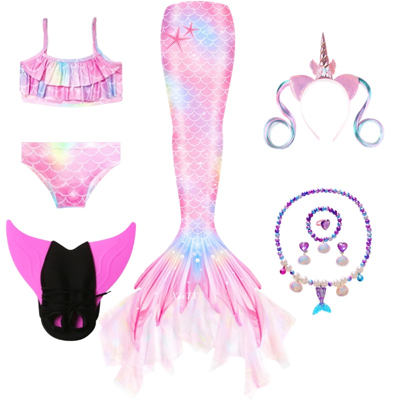 Mermaid Costume for Girl Merma - Swim Fins review and price