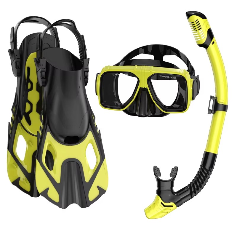 Professional 3-Piece Snorkel D - Swim Fins review and price