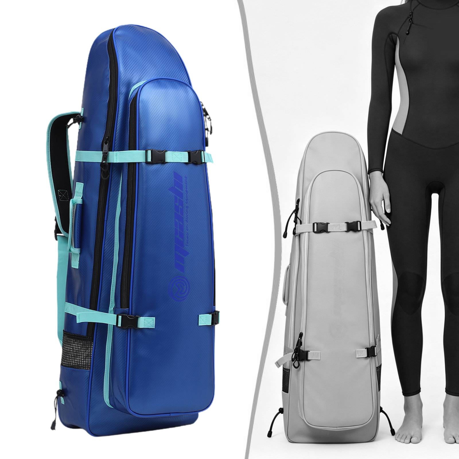 Long Fins Bag Portable Scuba D - Flippers Swimming review and price